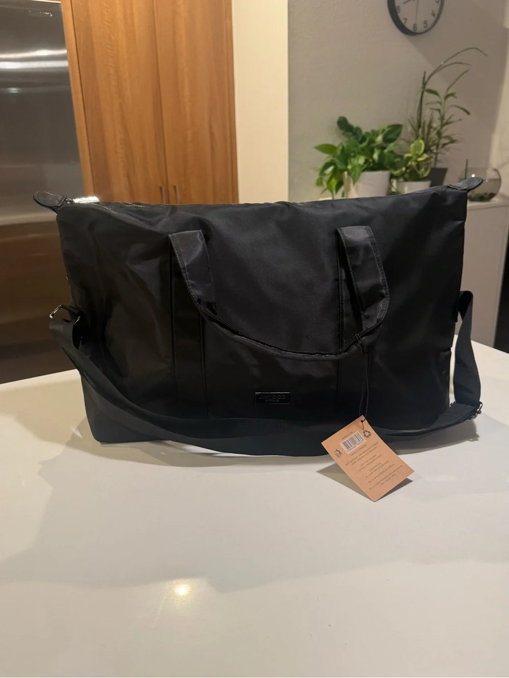 Jimmy Choo Black Men's Duffel Bag with Shoulder Strap